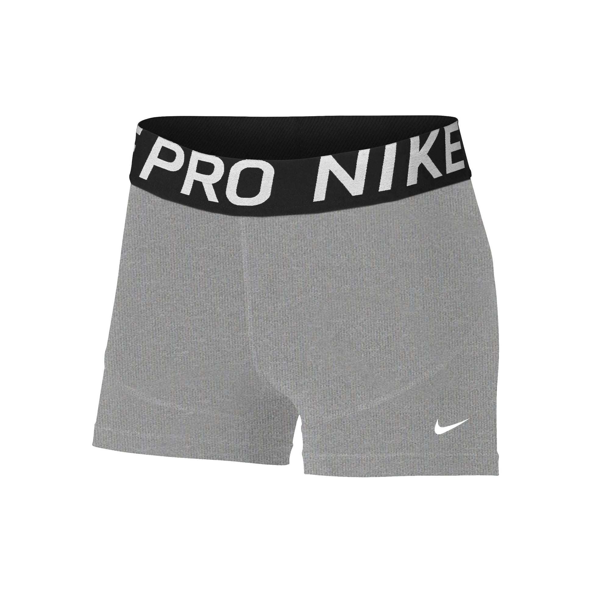 Nike Dri-Fit Big Kids 3in Shorts Chicas-gris,blanco