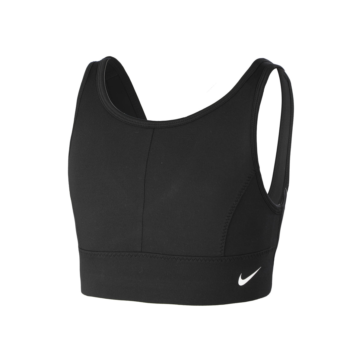 Nike Dri-Fit Swoosh Luxe Sujetador deportivo Chicas - negro, blanco