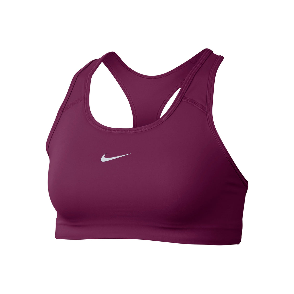 Nike Dri-Fit Swoosh Sujetador deportivo Mujeres - berry,
