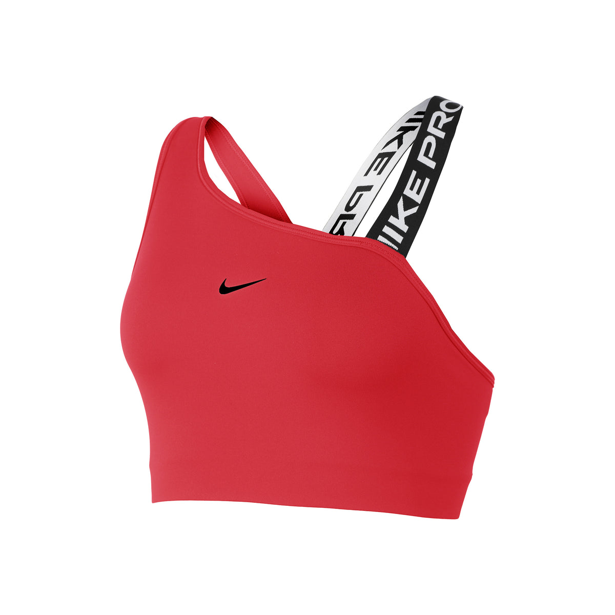 Nike Dri-Fit Swoosh Sujetador deportivo Mujeres - rojo, negro