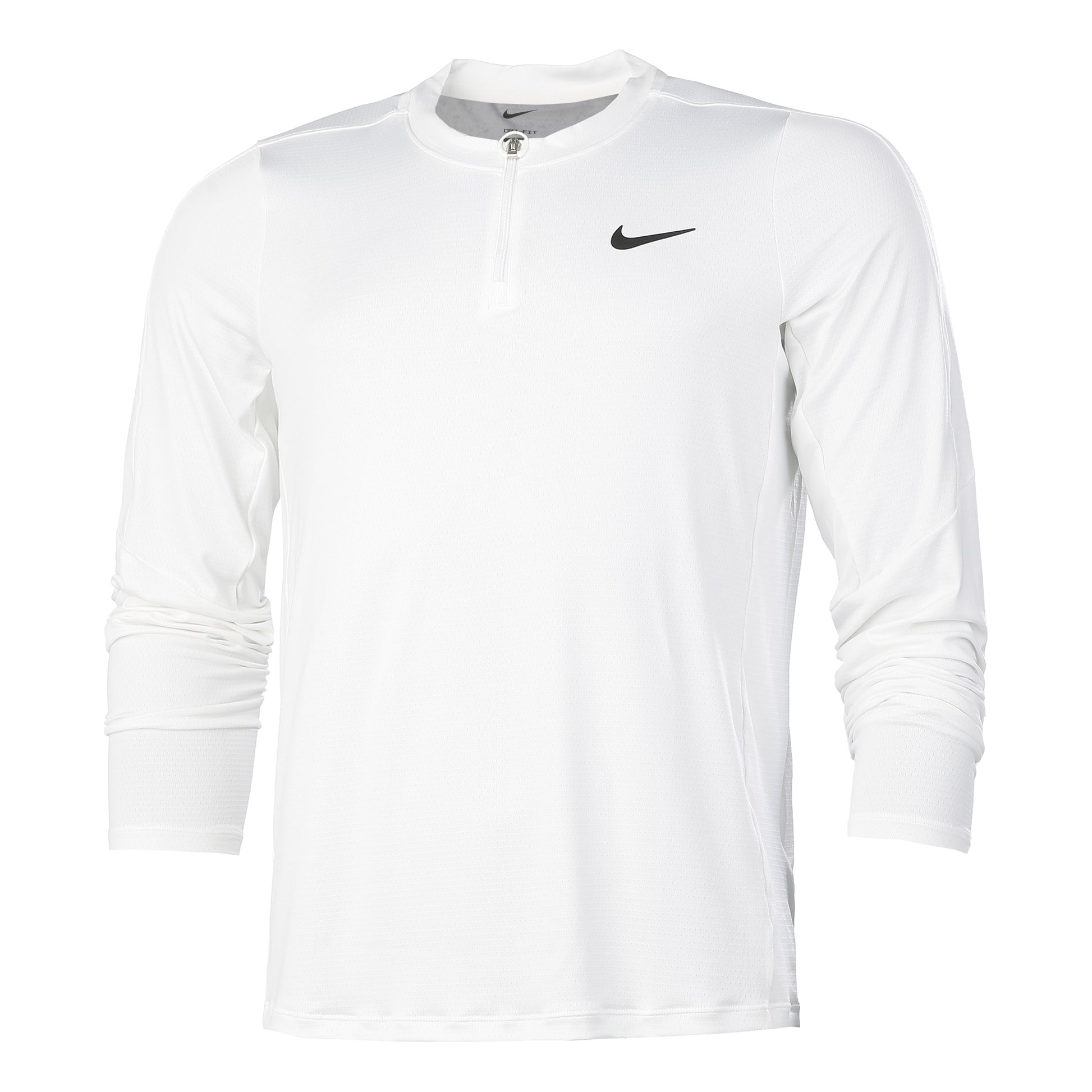 Nike Court Dri-Fit Half-Zip Camiseta de manga larga Hombres - blanco,