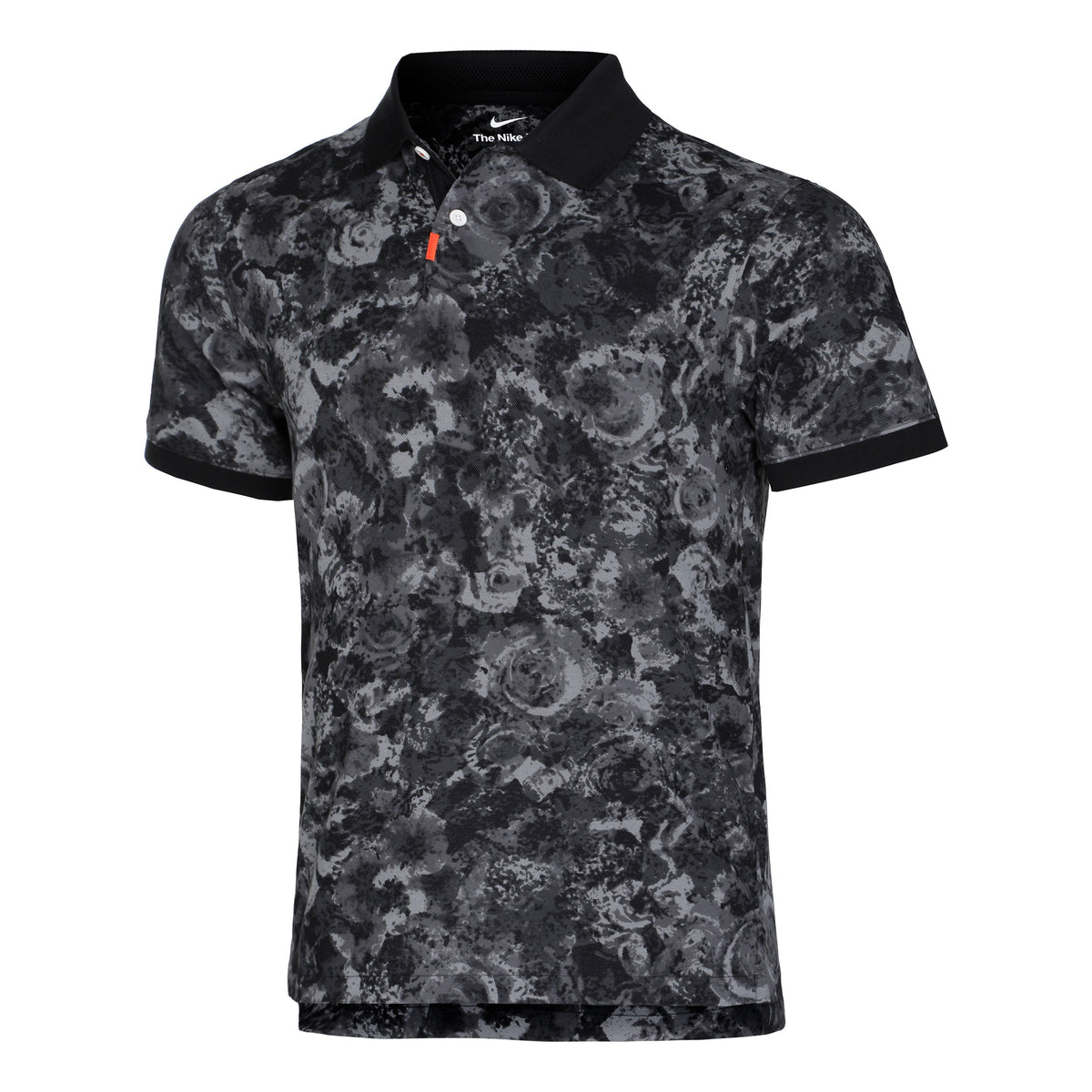 Nike Dri-Fit Printed Slim LN Polo Hombres - negro, gris