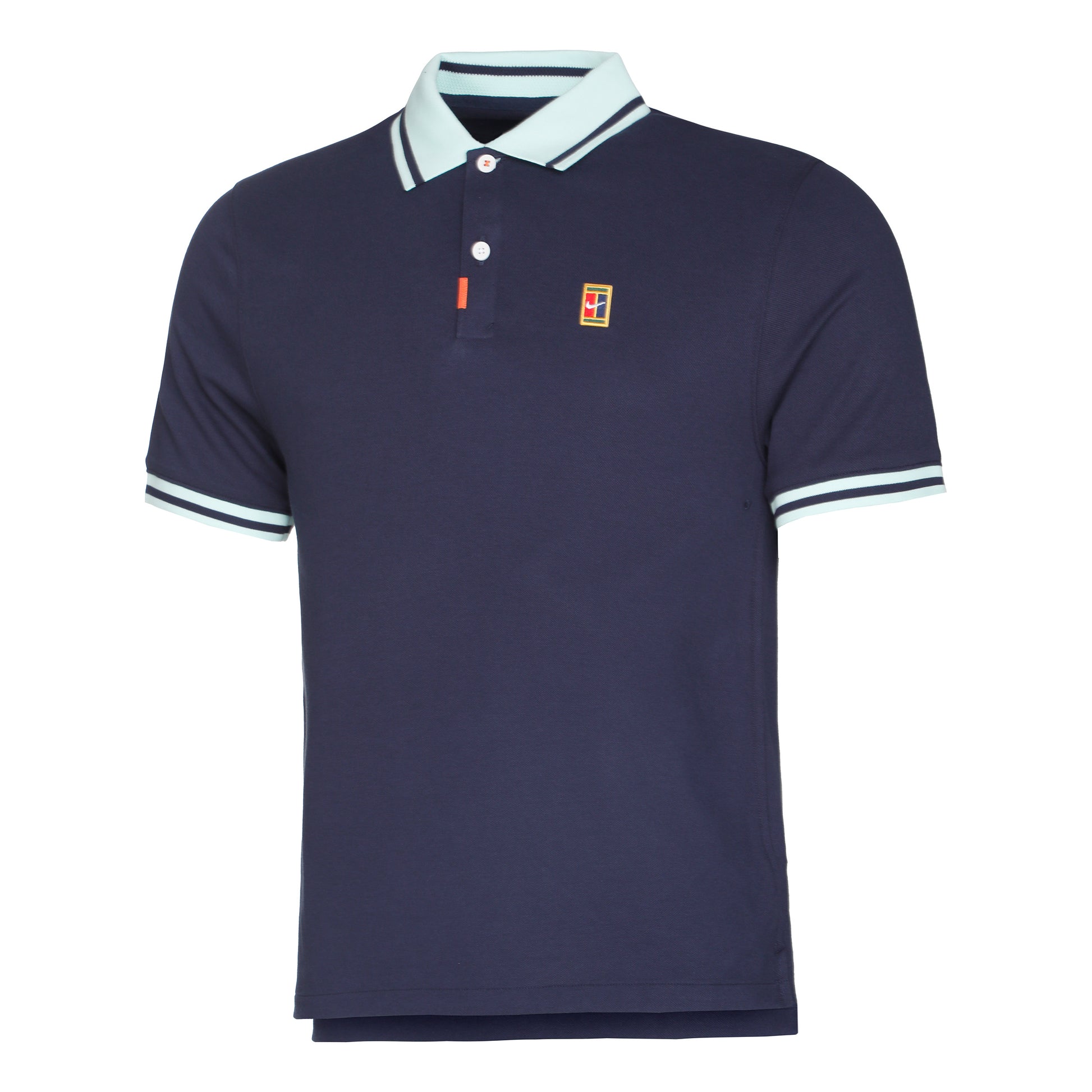 Nike Dri-Fit Heritage Slim 2 Polo Hombres - azul oscuro, mint