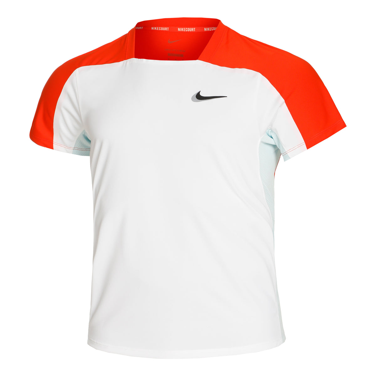 Nike Dri-Fit Slam Camiseta de manga corta Hombres - blanco, naranja