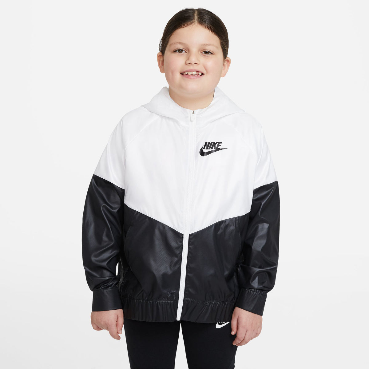 Nike Windrunner Chaqueta de entrenamiento Chicas-blanco, negro