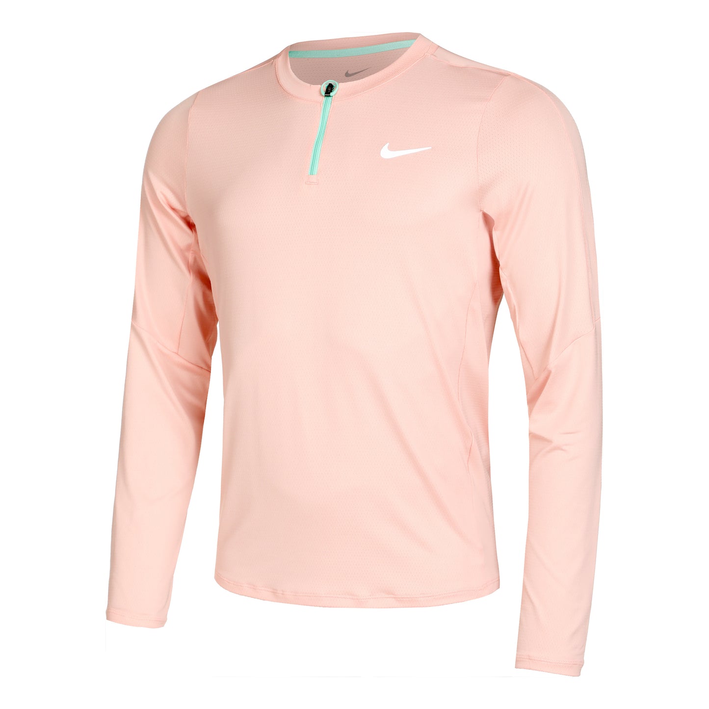 Nike Court Dri-Fit Half-Zip Camiseta de manga larga Hombres - albaricoque, verde