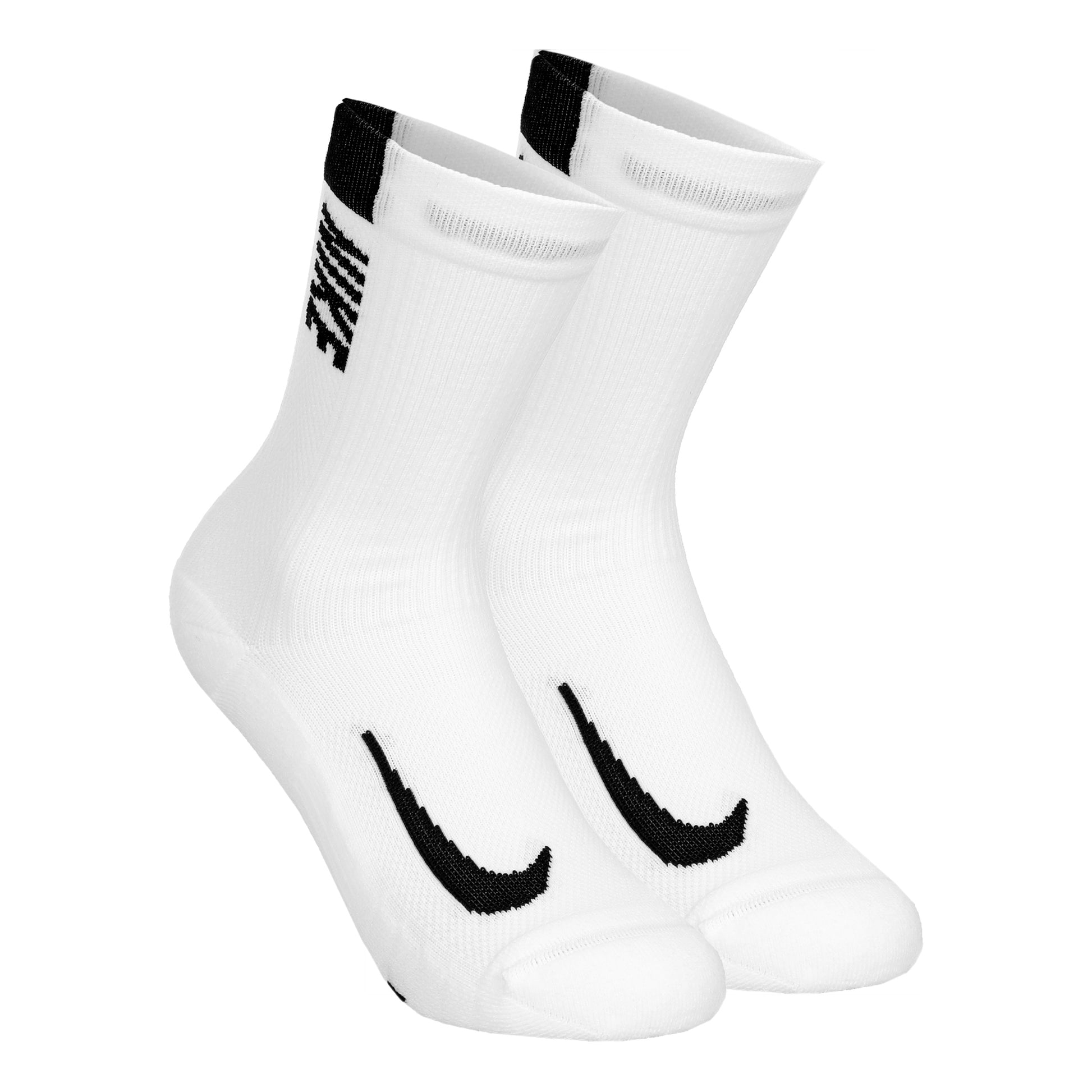 Nike Dri-Fit Multiplier Crew Calcetines de deporte Pack de 2 Unisex - blanco, negro