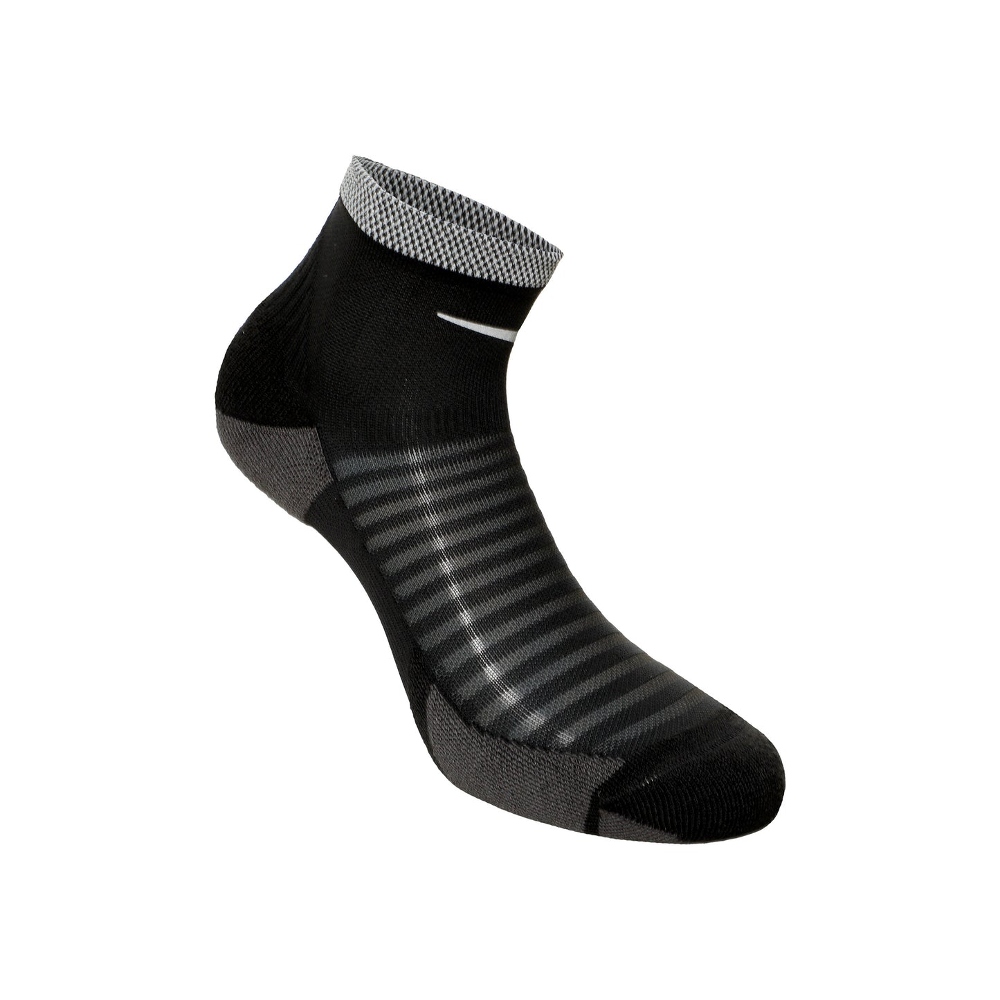 Nike Spark Cushioned Ankle Running Calcetines Para Correr-Negro,Gris