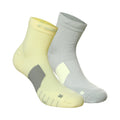 Dri-Fit Multiplier No-Show Socks Calcetines para correr Pack de 2 Unisex - gris, amarillo