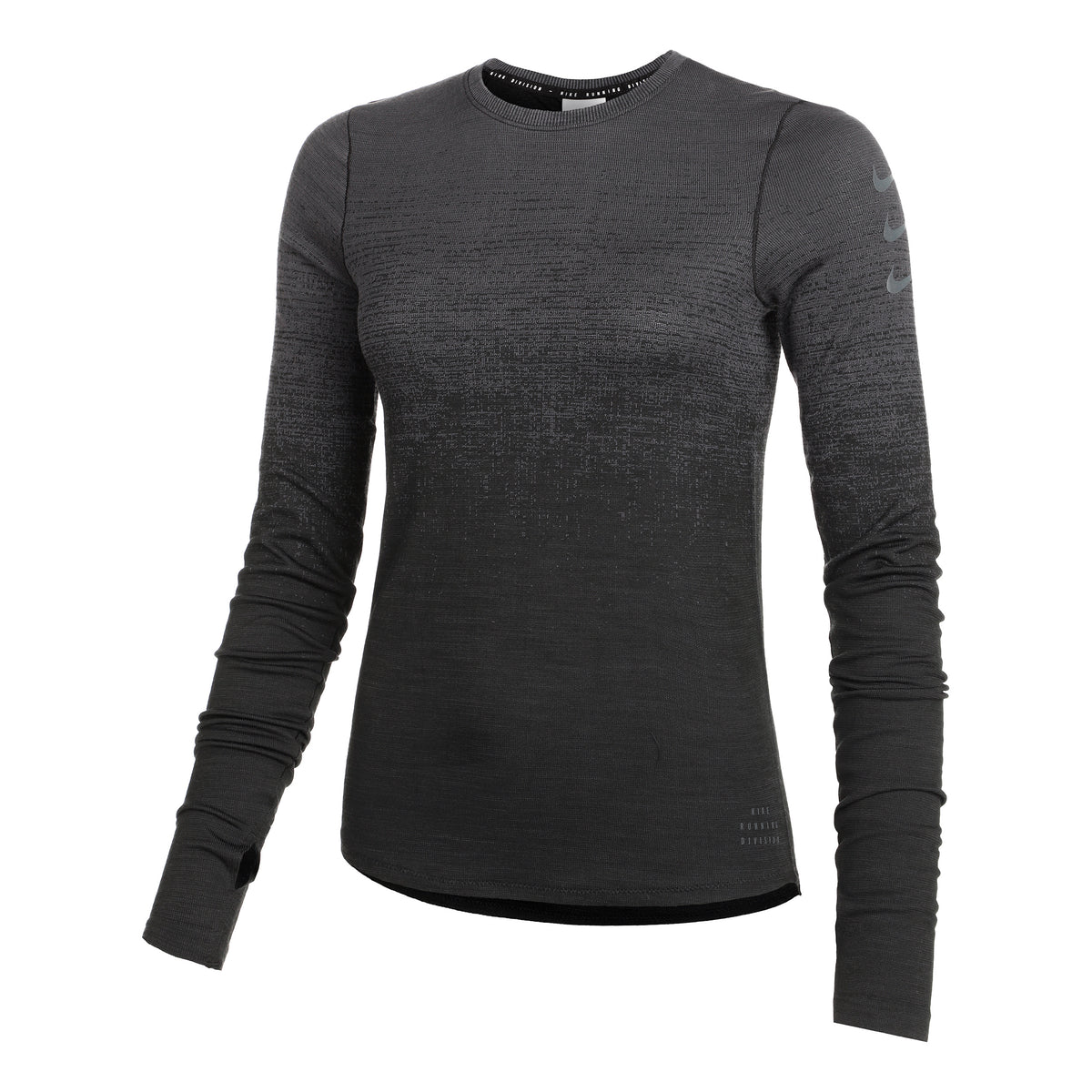 Nike Dri-Fit Run Division Top de running Mujeres - gris, negro