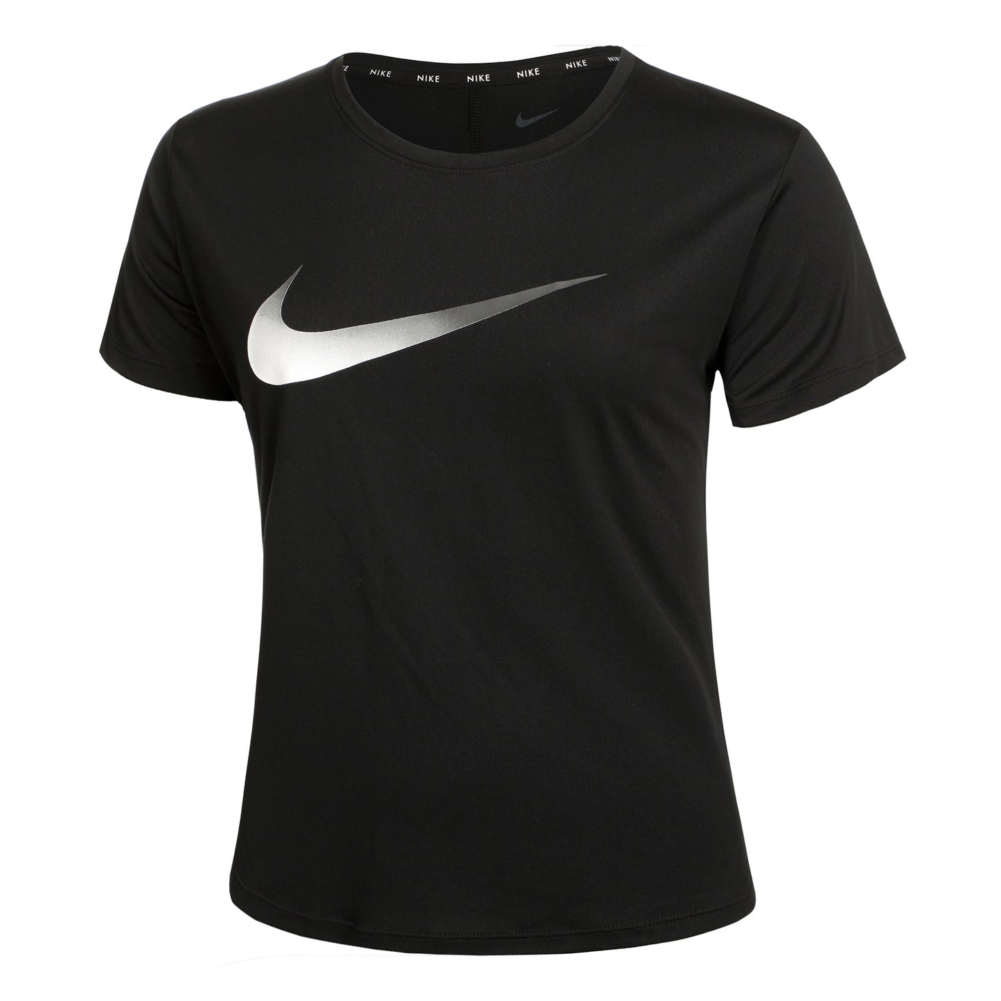 Nike Dri-Fit One Swoosh HBR Camiseta De Running Mujeres-Negro