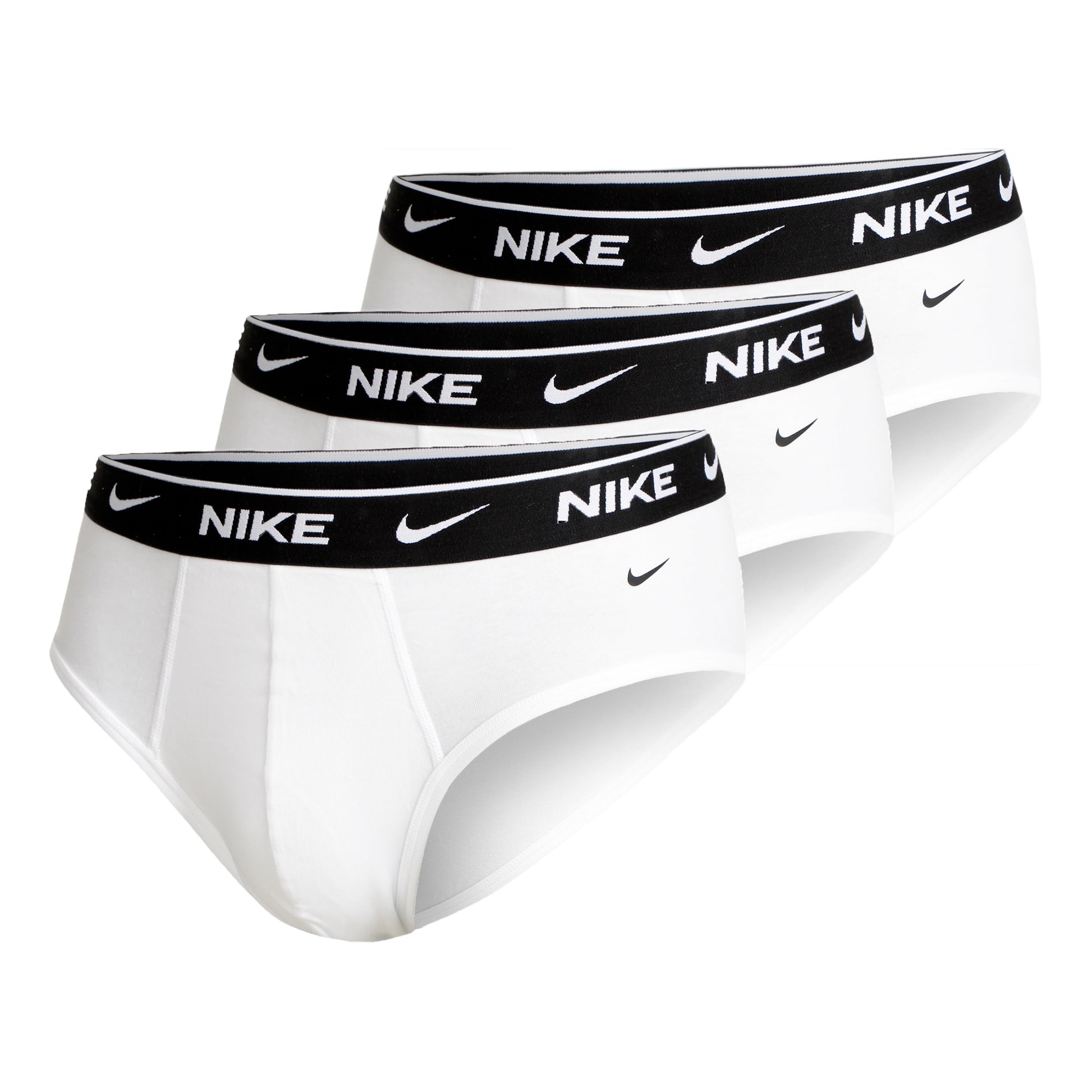 Nike Everyday Cotton Stretch Brief Calzoncillos slip Pack de 3 Hombres - blanco,
