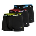Everyday Stretch Trunk Calzoncillos tipo bóxer Pack de 3 Hombres - negro, transparente