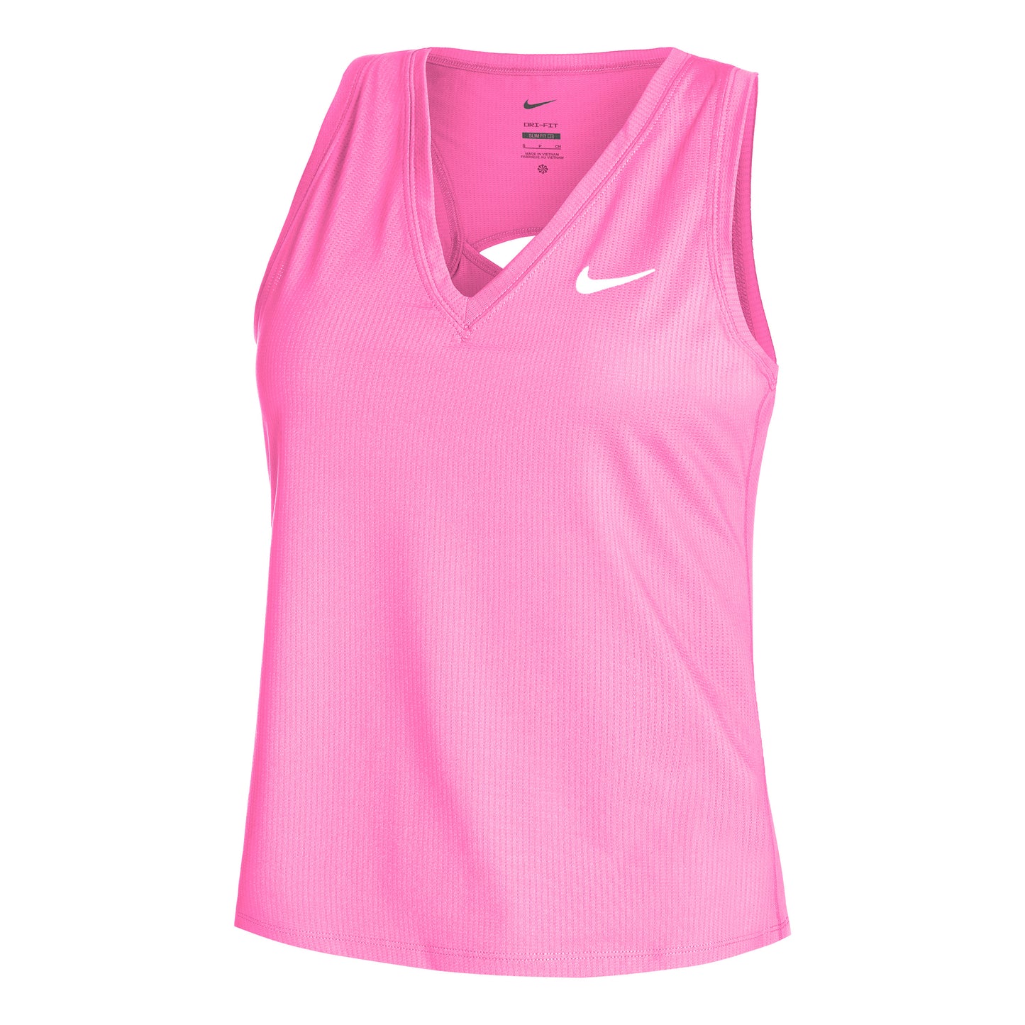 Nike Dri-Fit Victory Court Camiseta de tirantes Mujeres - rosa, blanco
