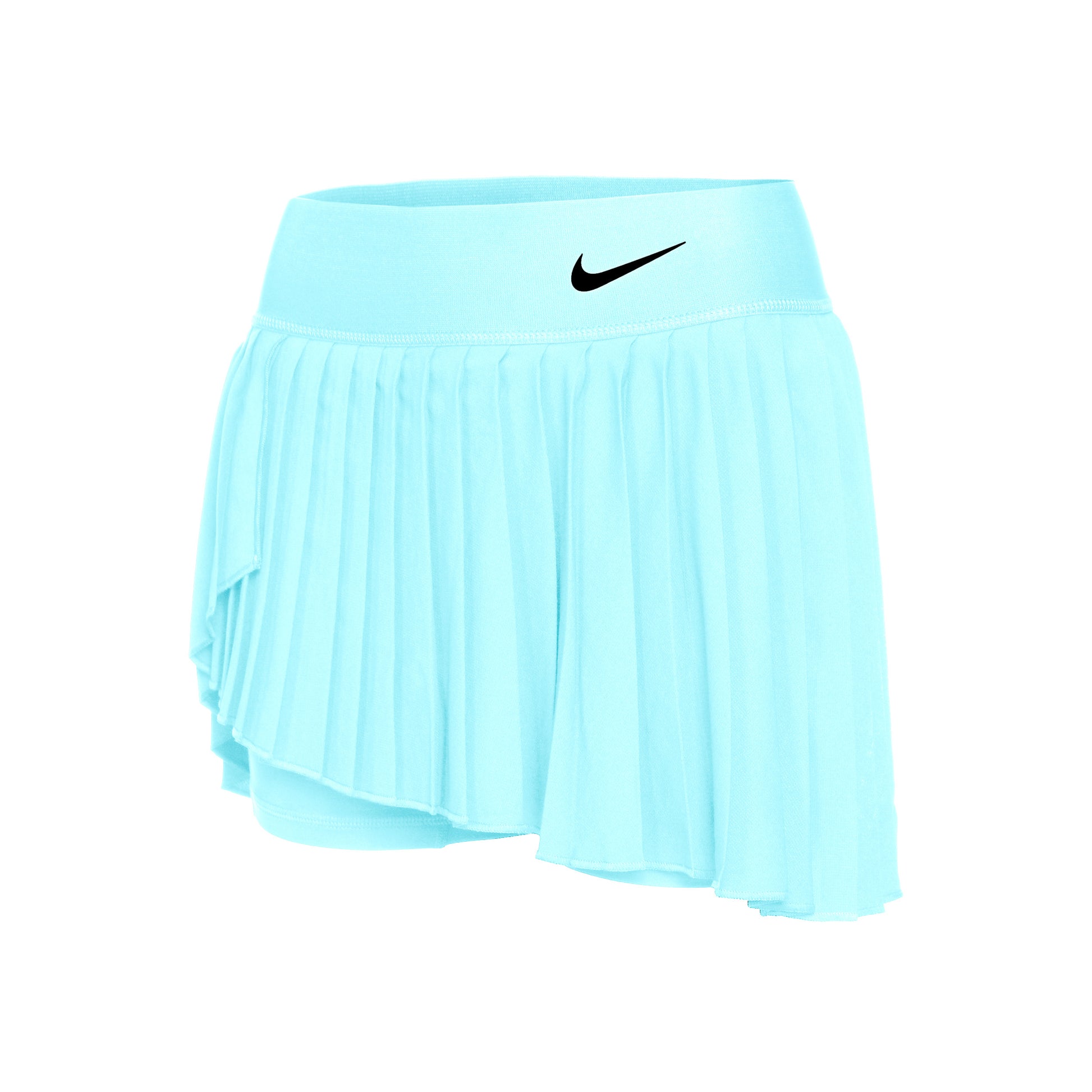 Nike Dri-Fit Court Pleated Falda Mujeres - azul claro,