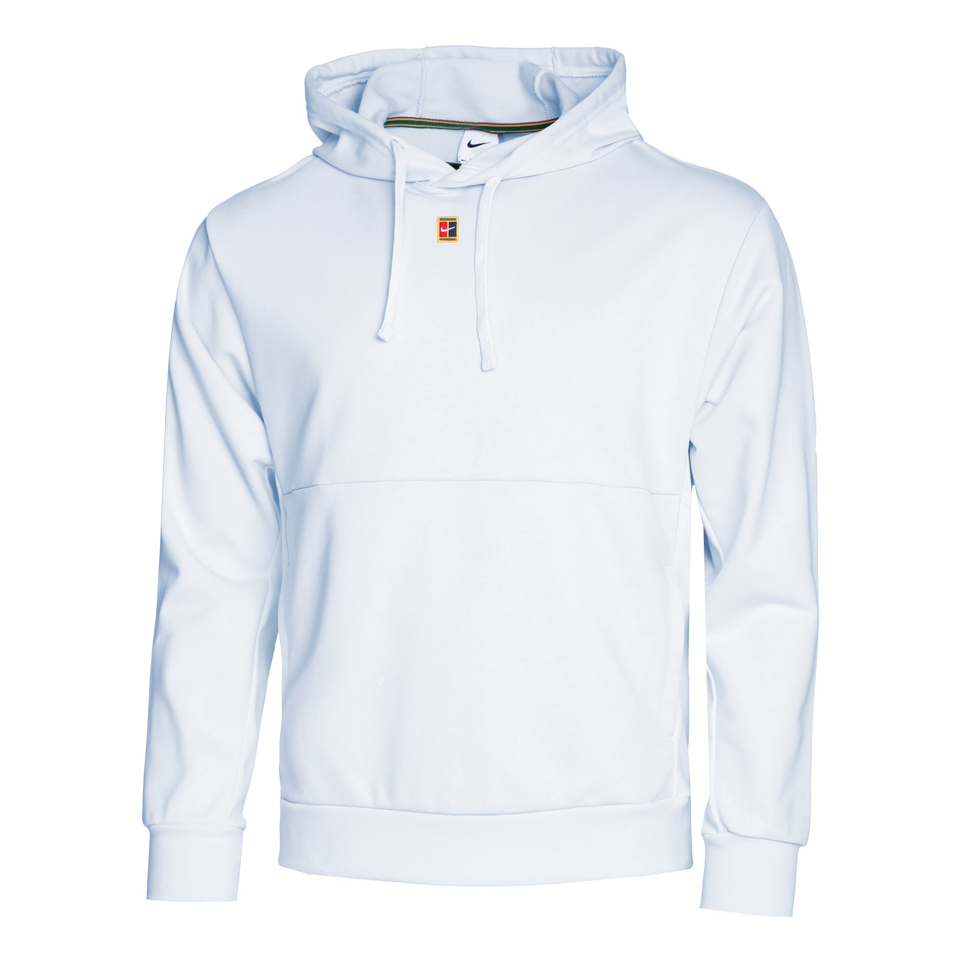 Nike Dri-Fit Court Heritage Fleece Sudadera con capucha Hombres - azul-gris,