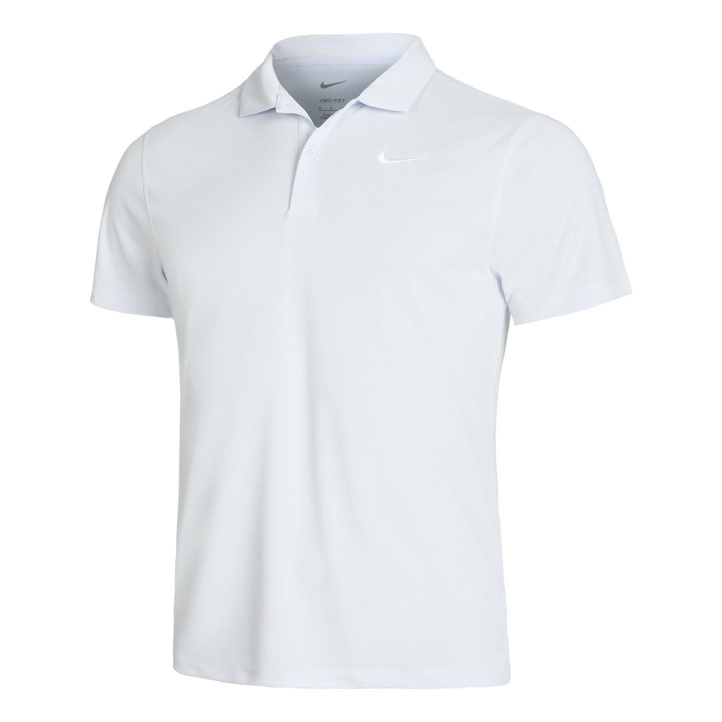 Nike Dri-Fit Victory Court Solid Polo Hombres - blanco, gris claro