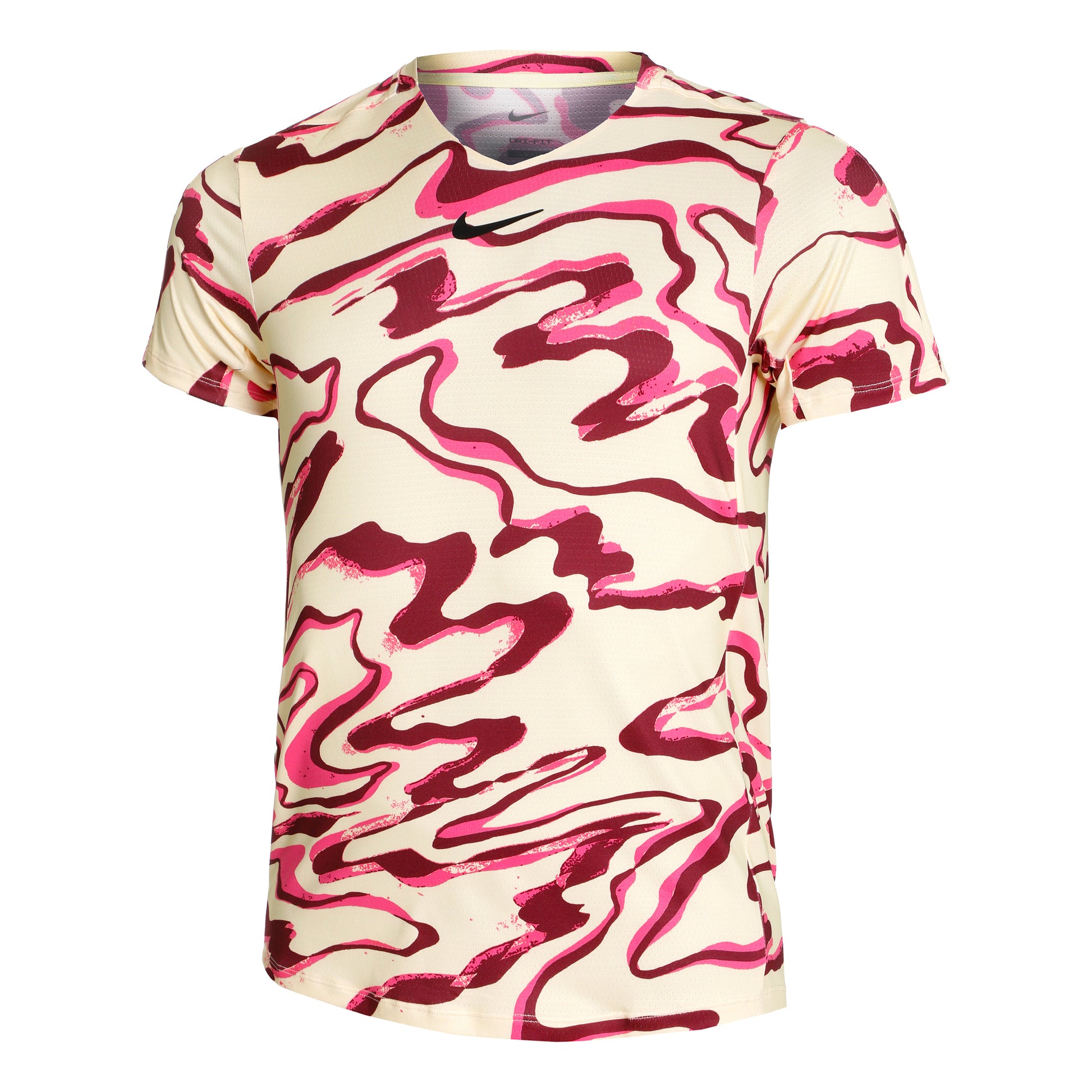 Nike Dri-Fit Court Print Camiseta de manga corta Hombres - amarillo, multicolor