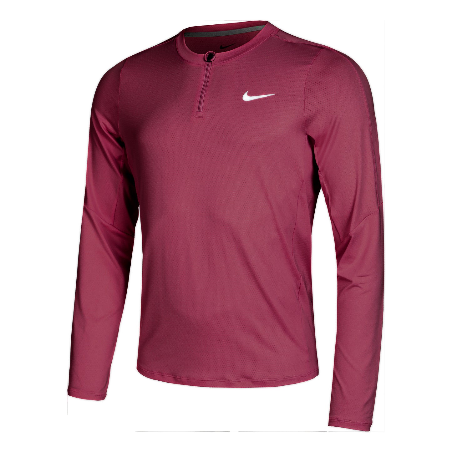 Nike Court Dri-Fit Half-Zip Camiseta de manga larga Hombres - berry,