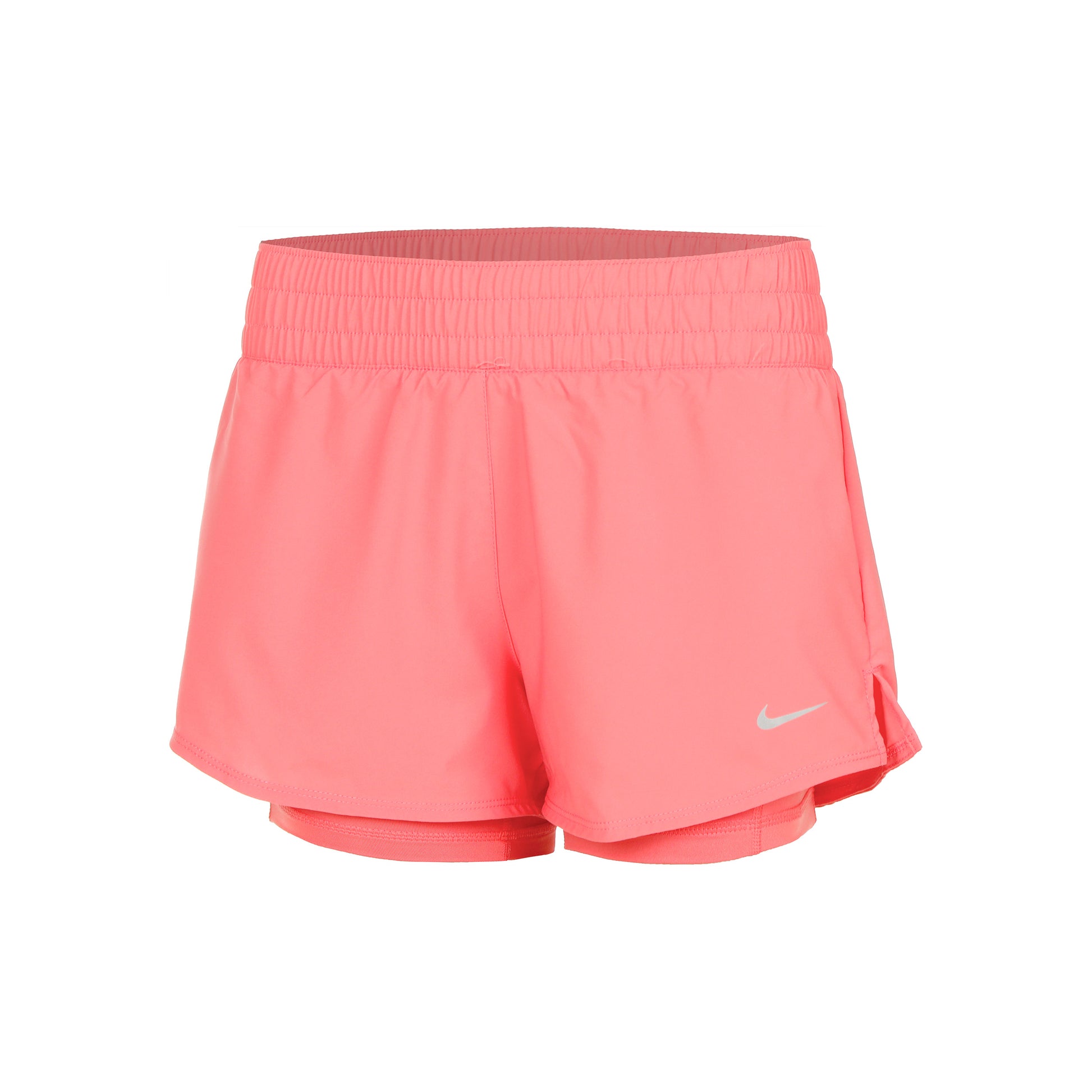 Nike Dri-Fit One Mid Rise 2in1 3in Shorts Mujeres - coral,