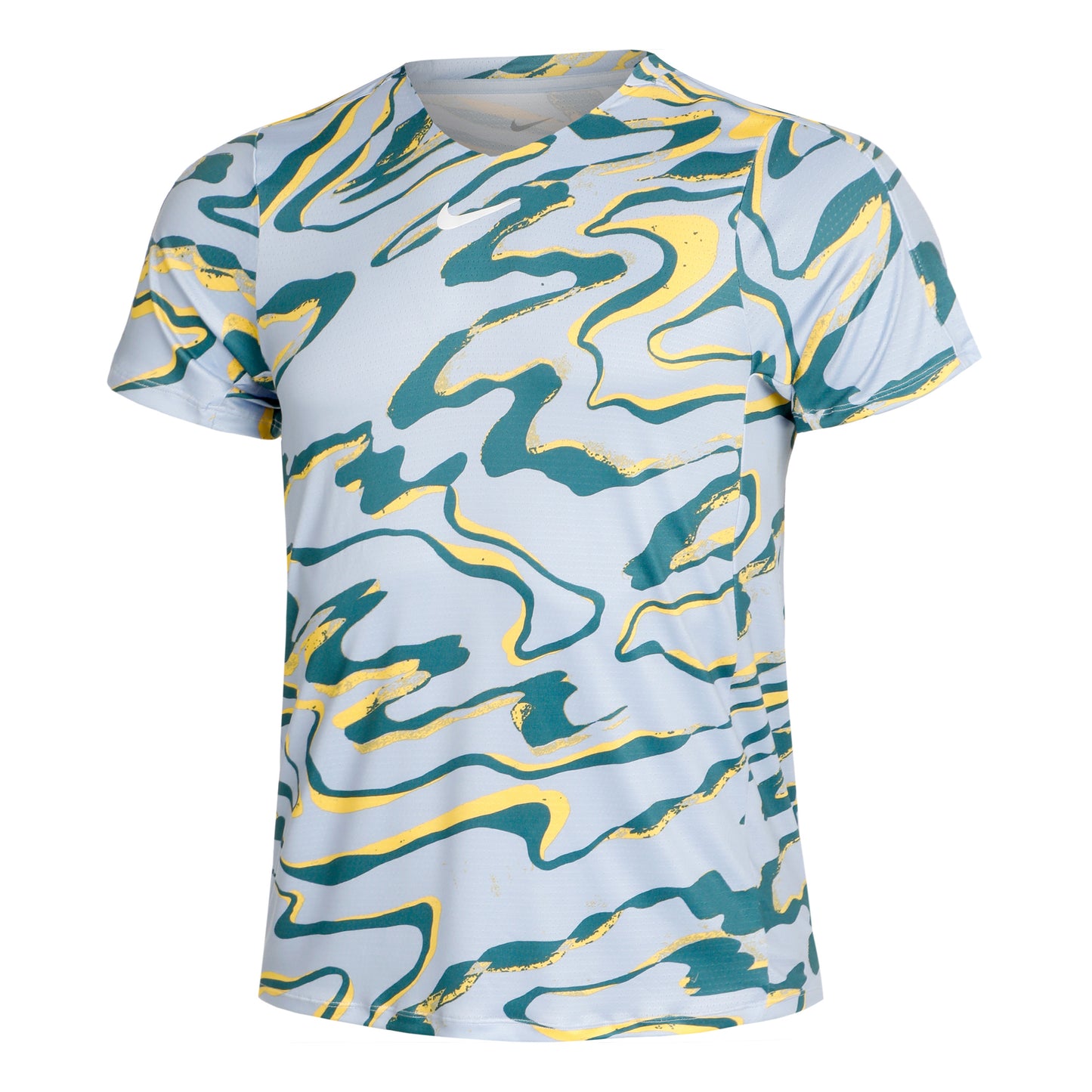 Nike Dri-Fit Court Print Camiseta de manga corta Hombres - azul claro, multicolor