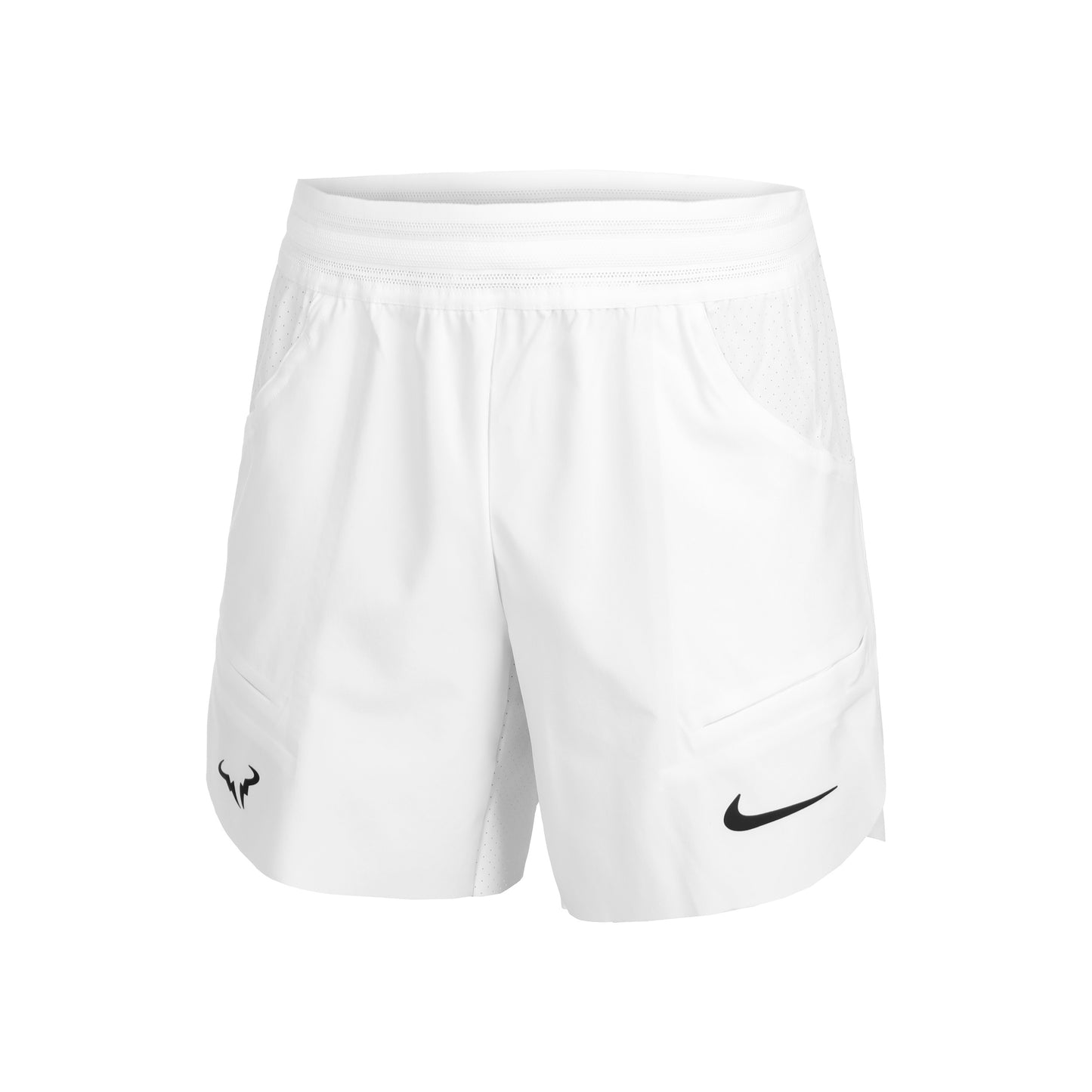 Nike Dri-Fit RAFA MNK 7in Shorts Hombres-Blanco,Negro