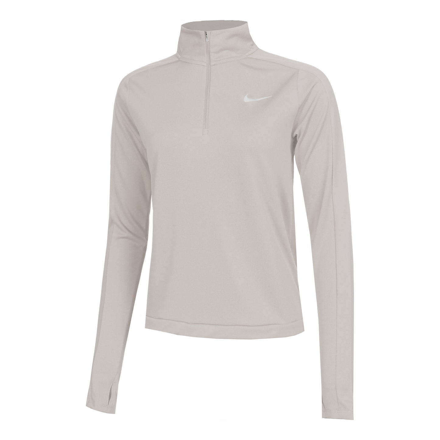 Nike Dri-Fit Pacer 1/4-Zip Camiseta de manga larga Mujeres - gris claro,