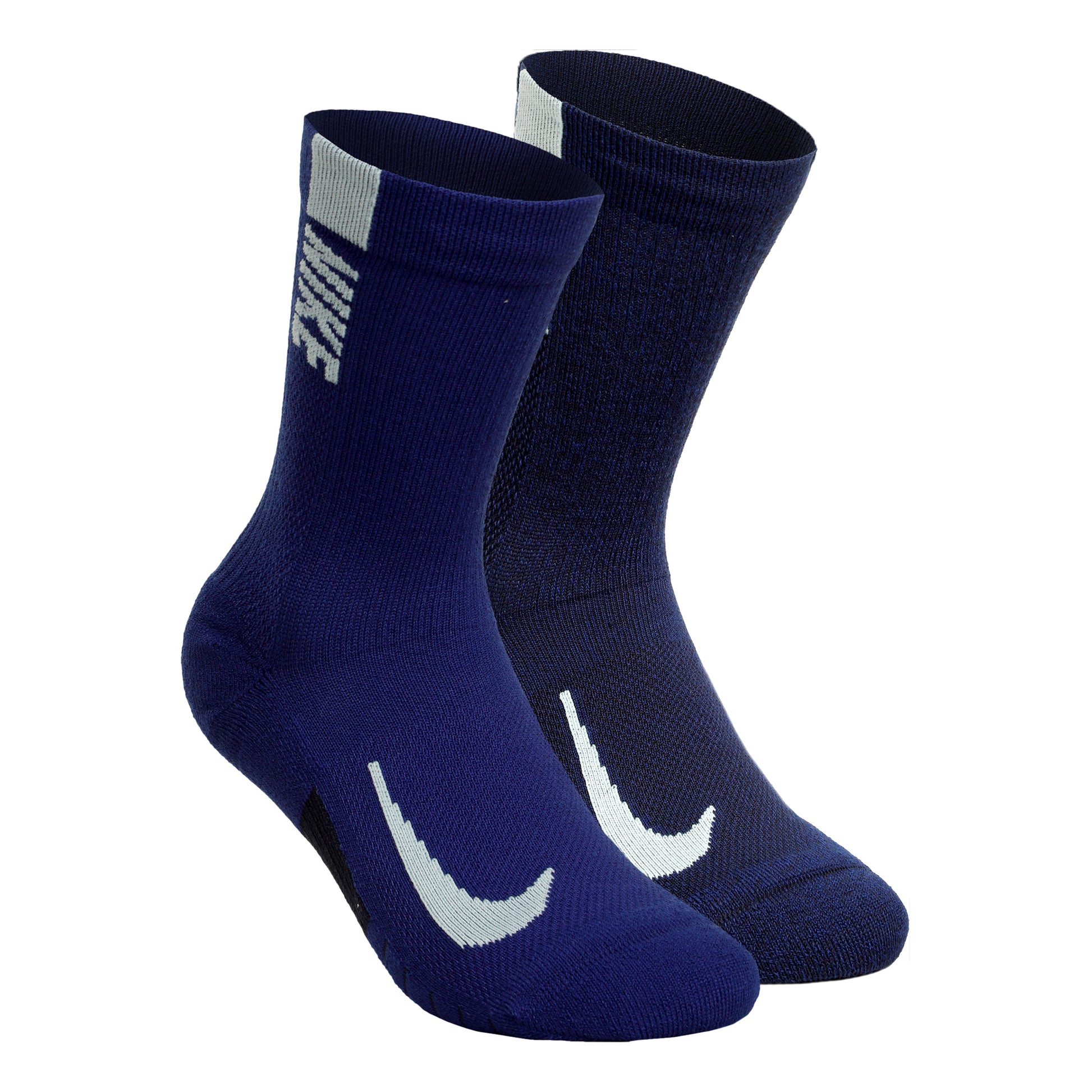 Nike Dri-Fit Multiplier Crew Calcetines de deporte Pack de 2 Unisex - azul, negro