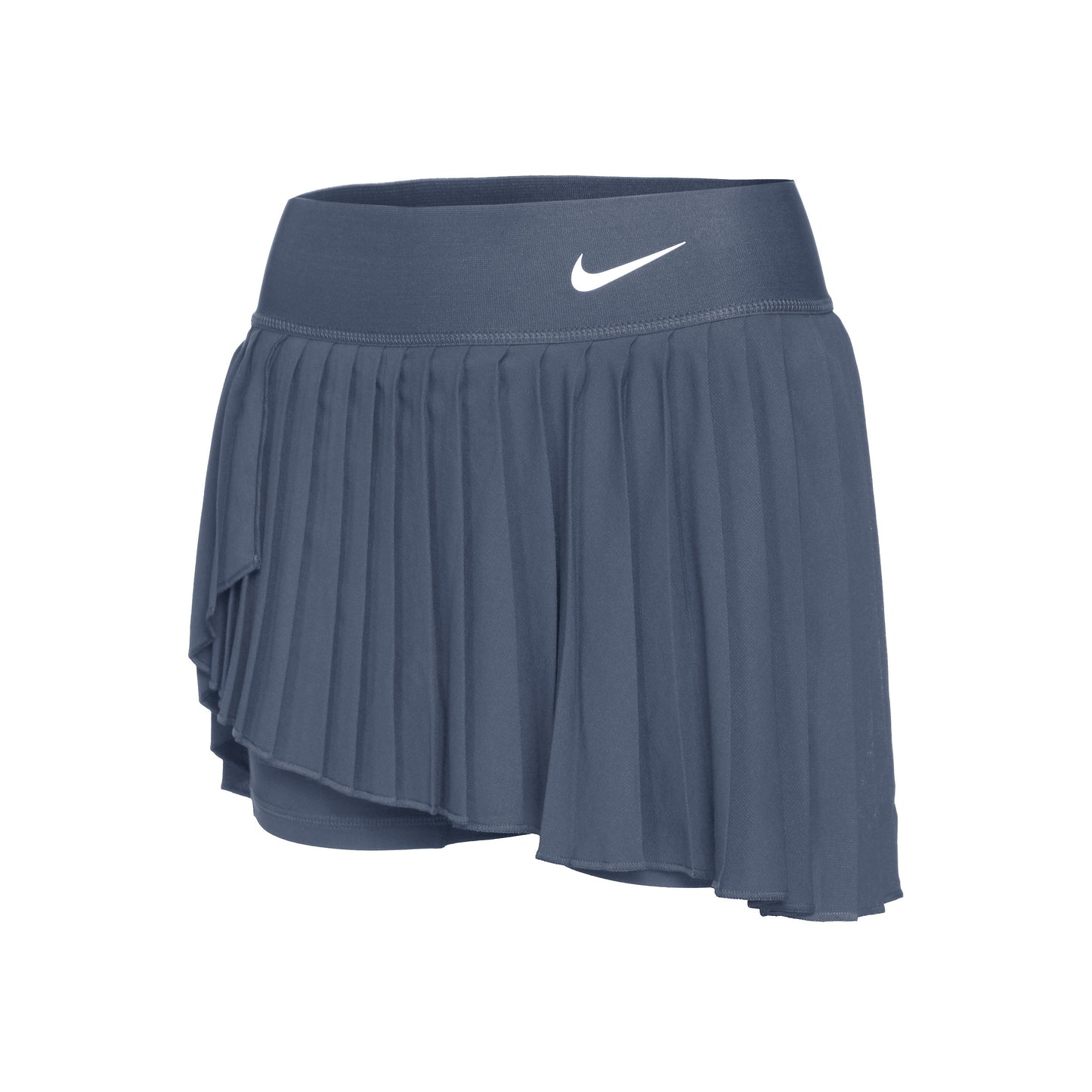 Nike Dri-Fit Court Pleated Falda Mujeres - azul-gris,