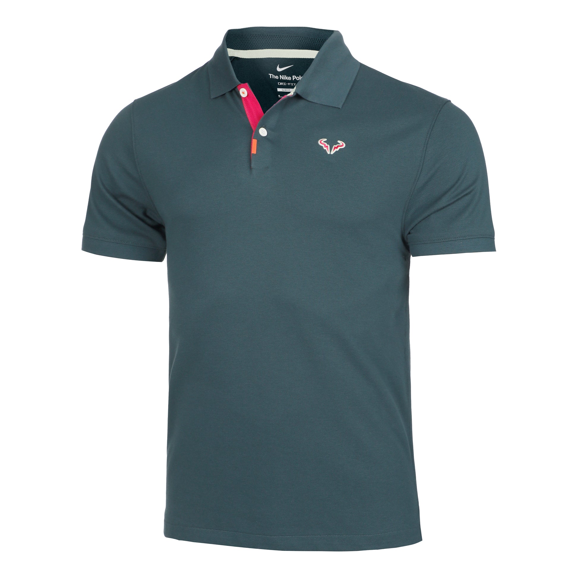 Nike Dri-Fit RAFA Slim Polo Hombres - verde oscuro,
