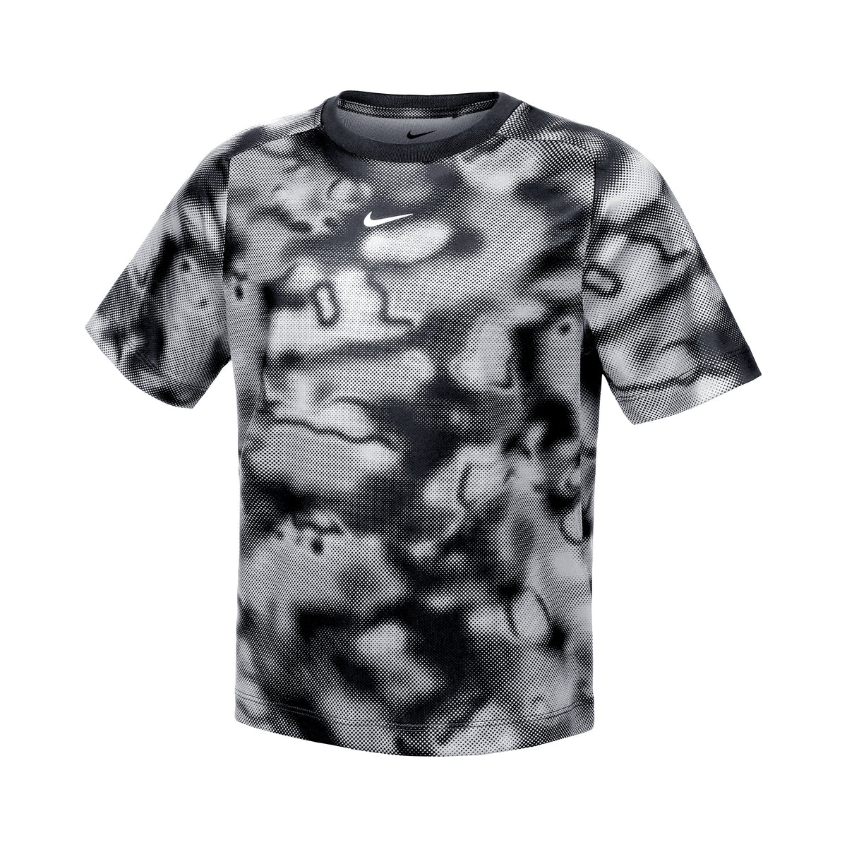 Nike Dri-Fit Printed Camiseta de manga corta Chicos - negro, blanco