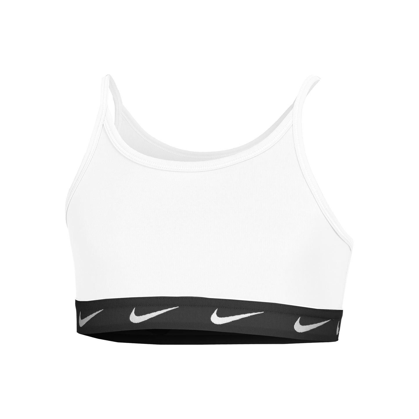 Nike Dri-Fit One Big Sujetador deportivo Chicas - blanco, negro