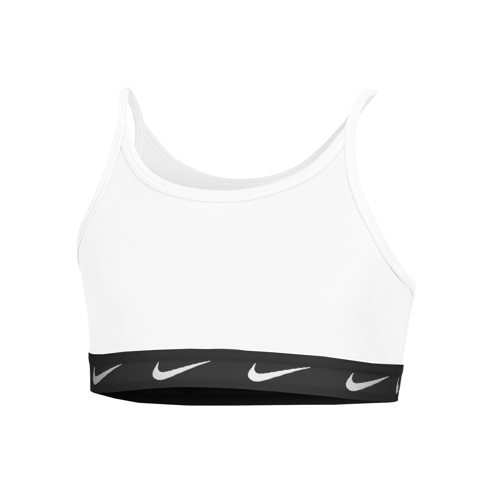 Nike Dri-Fit One Big Sujetador deportivo Chicas - blanco, negro