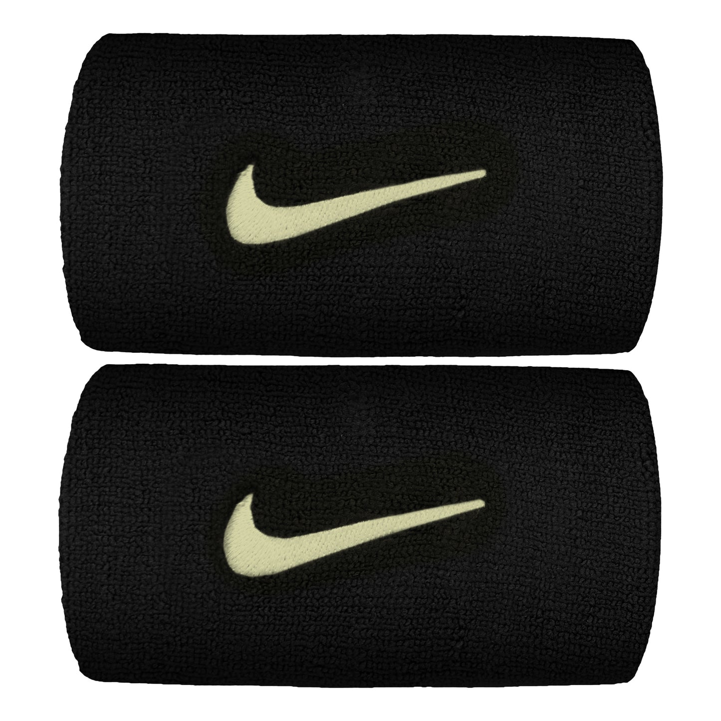Nike Premier DW Cinta para sudor Pack de 2 largo - negro, amarillo neón