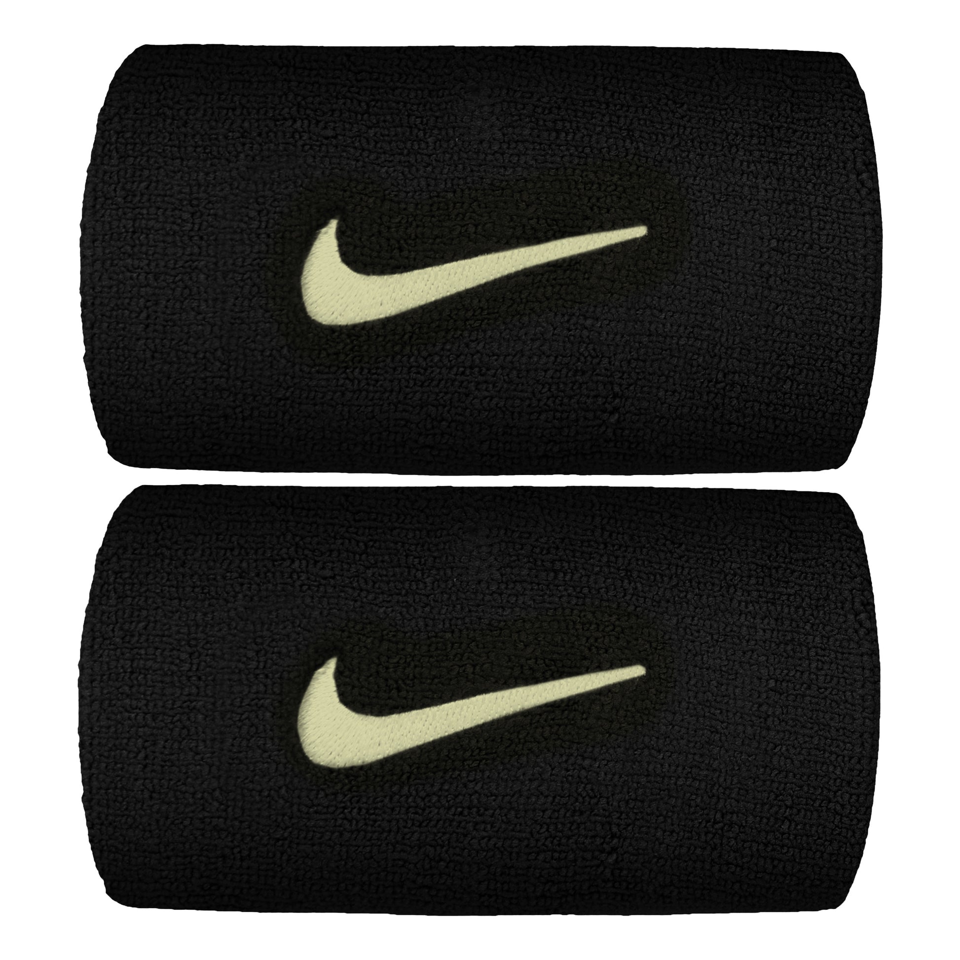 Nike Premier DW Cinta para sudor Pack de 2 largo - negro, amarillo neón
