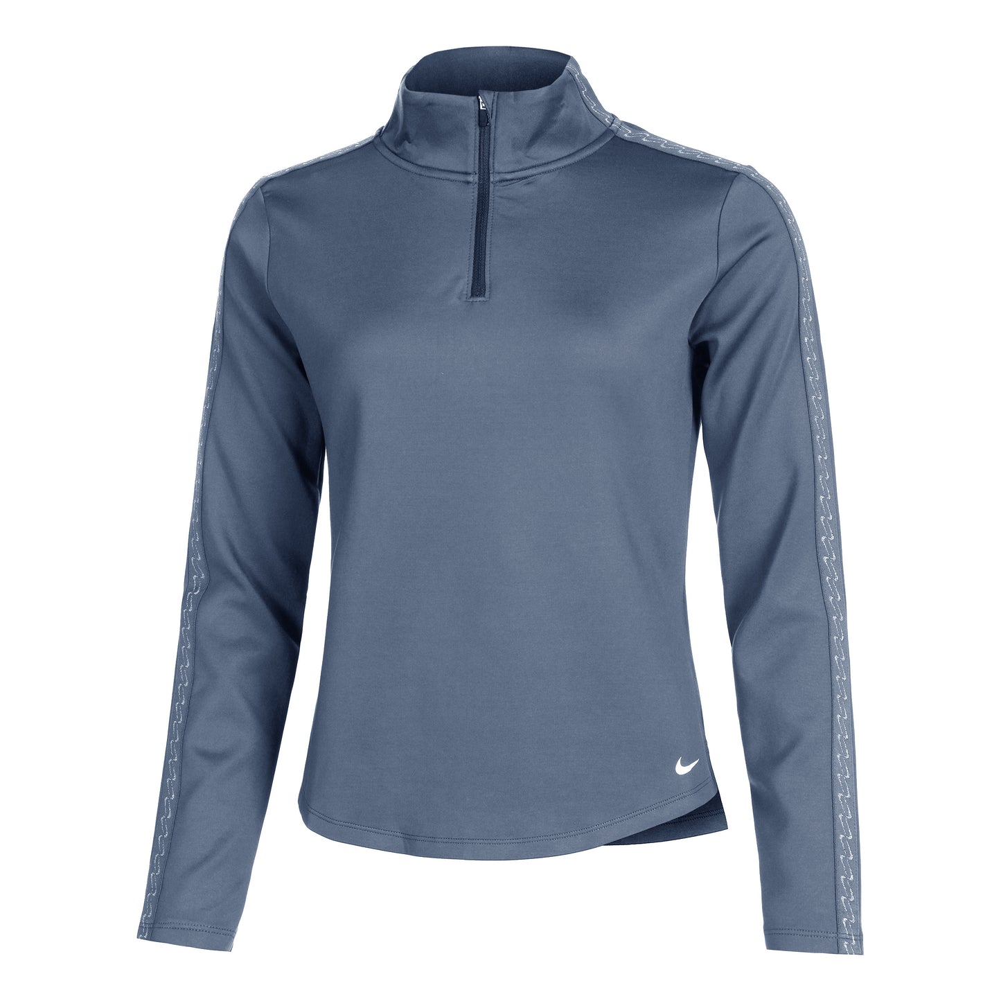 Nike Therma-FIT One Half-Zip Camiseta De Running Mujeres-Azul,Blanco