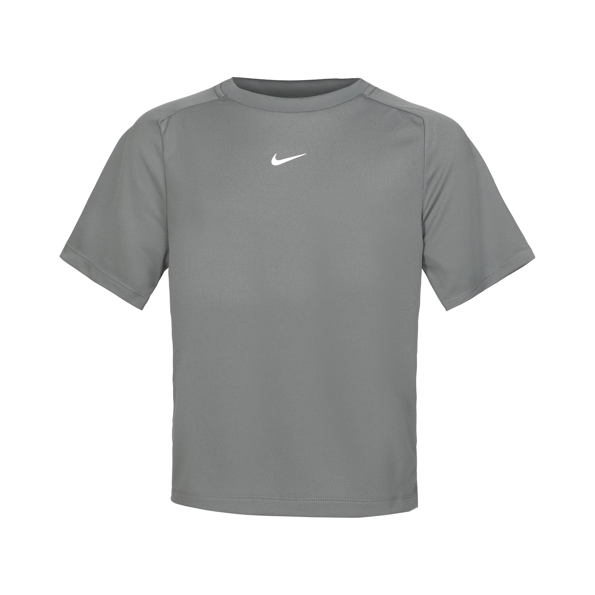 Nike Dri-Fit Multi Camiseta De Manga Corta Chicos-Gris
