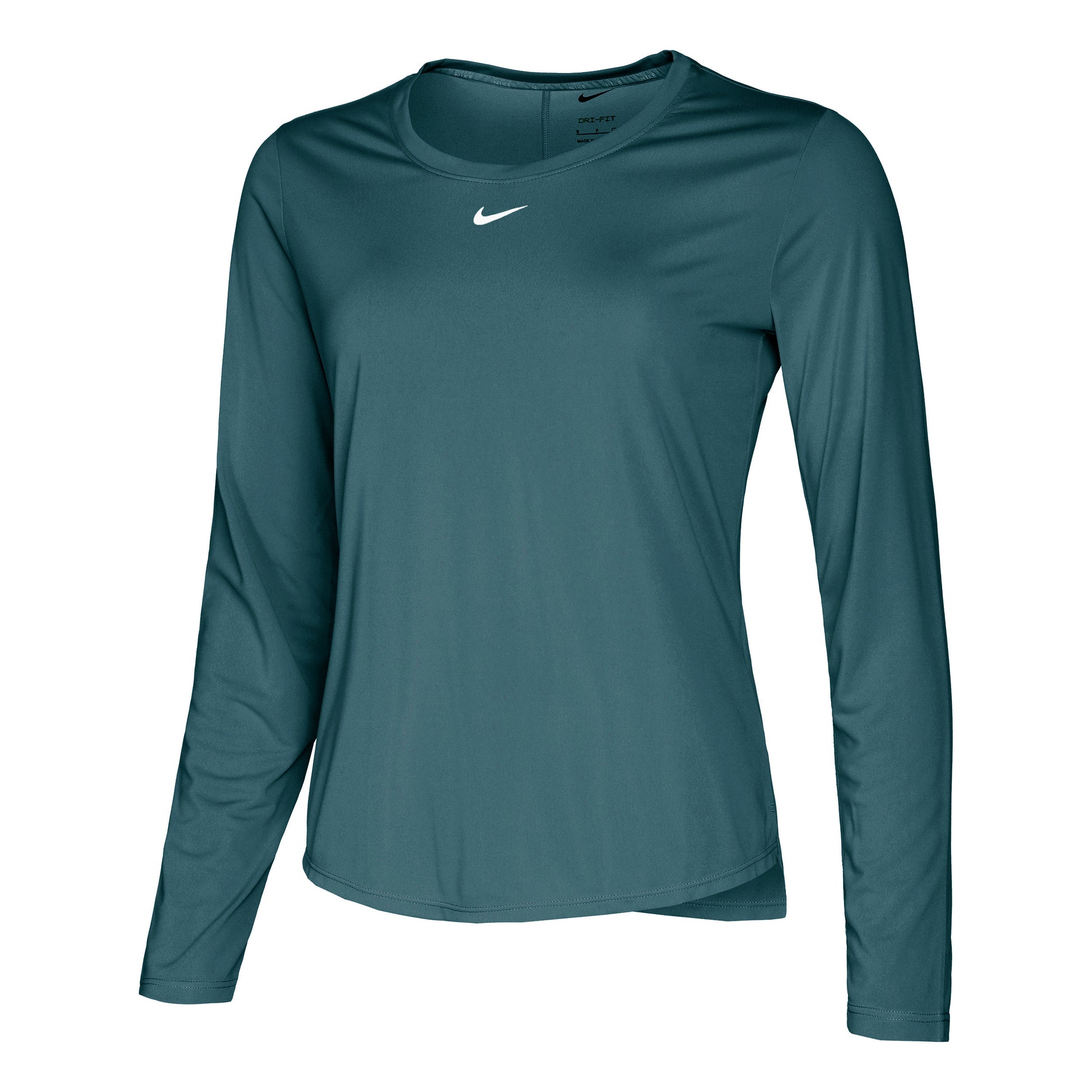 Nike Dri-Fit One Standard Camiseta de manga larga Mujeres - verde, blanco
