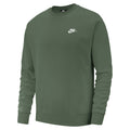 Sportswear Club Sudadera Hombres - verde oscuro, blanco