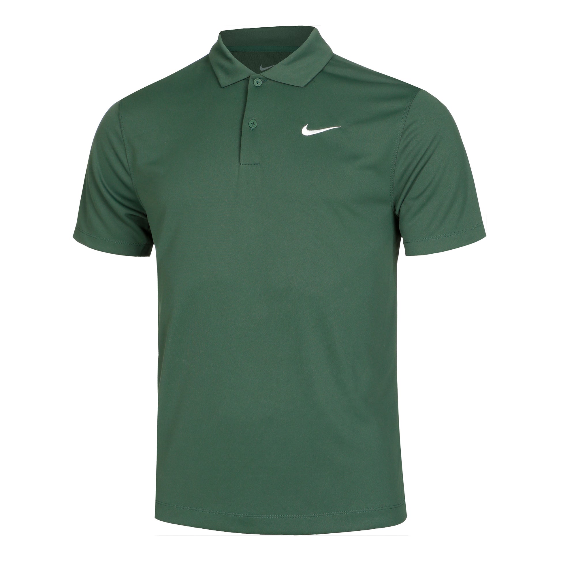 Nike Dri-Fit Victory Court Solid Polo Hombres - verde oscuro