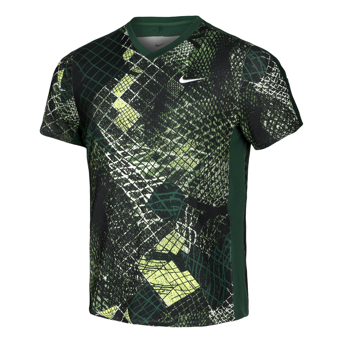 Nike Dri-Fit Court Novelty Camiseta de manga corta Hombres - verde oscuro, multicolor