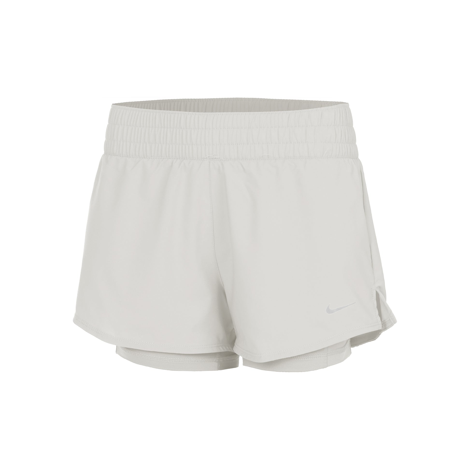 Nike Dri-Fit One Mid Rise 2in1 3in Shorts Mujeres - crema,