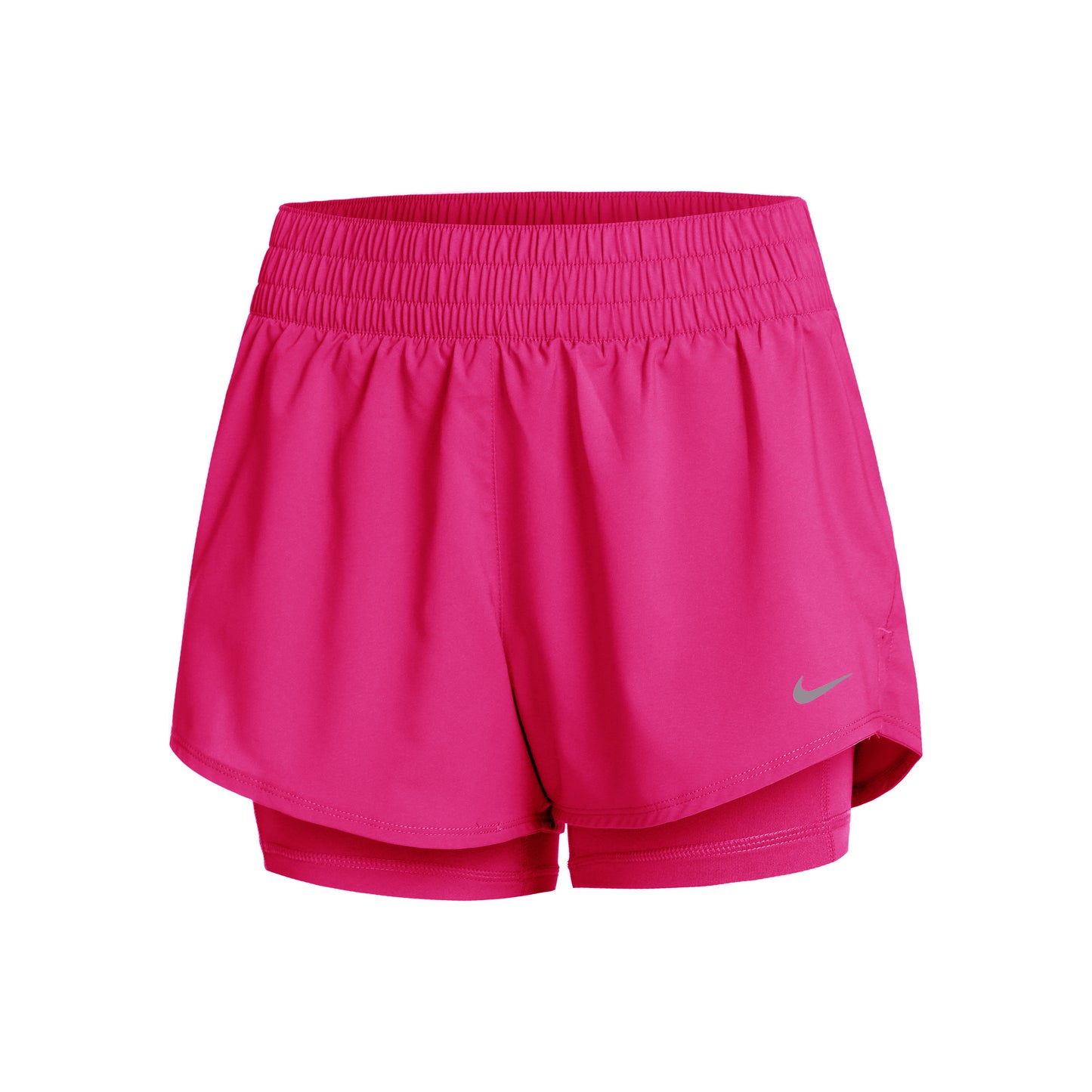 Nike Dri-Fit One Mid Rise 2in1 3in Shorts Mujeres - rosa,