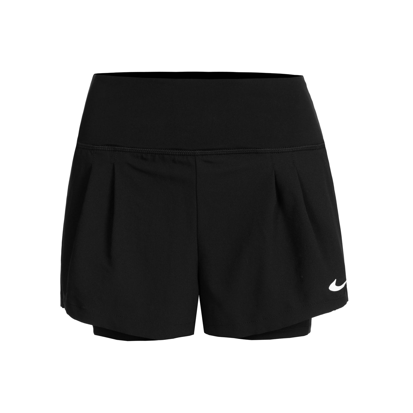 Nike Court Dri-Fit Advantage Shorts Mujeres-Negro