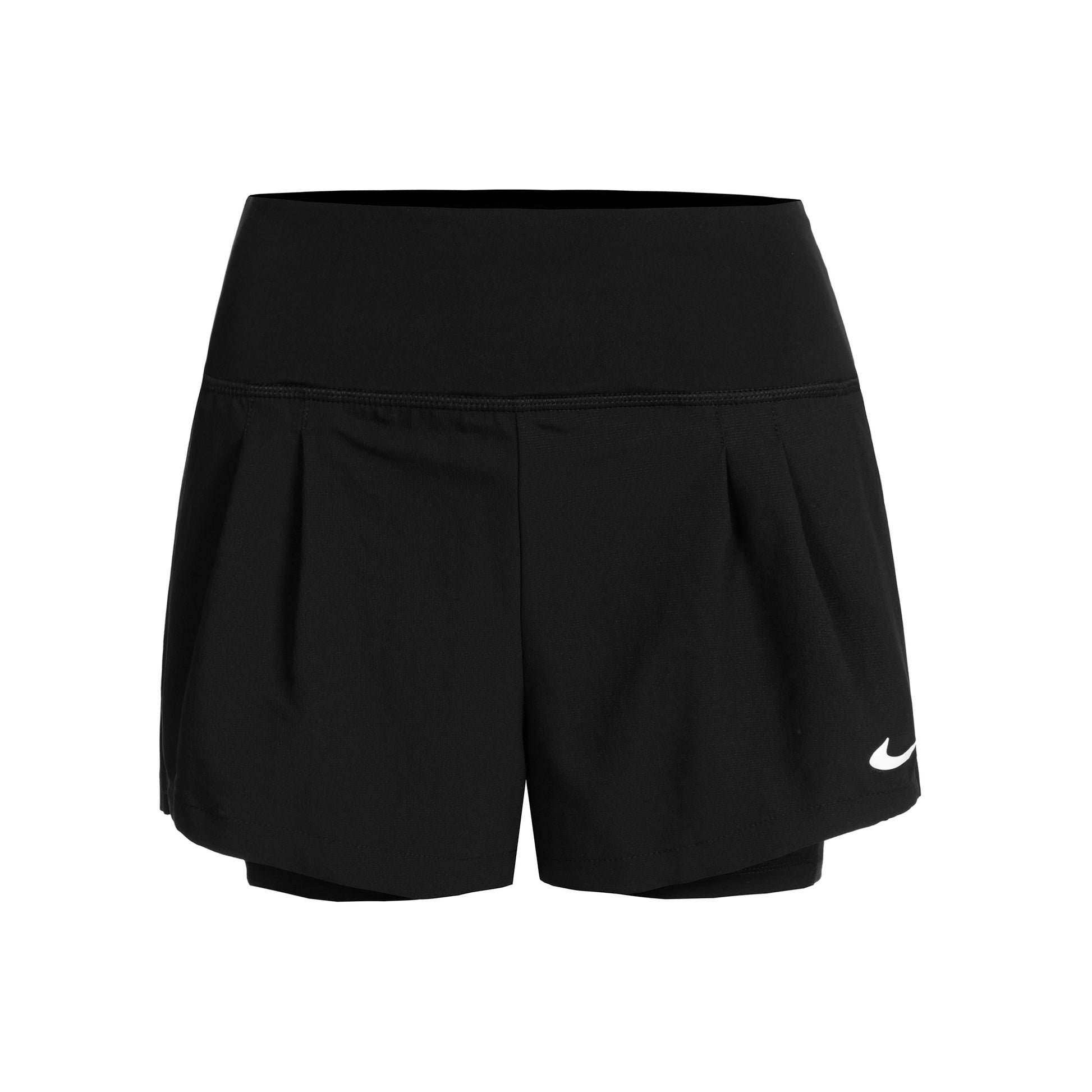 Nike Court Dri-Fit Advantage Shorts Mujeres-Negro