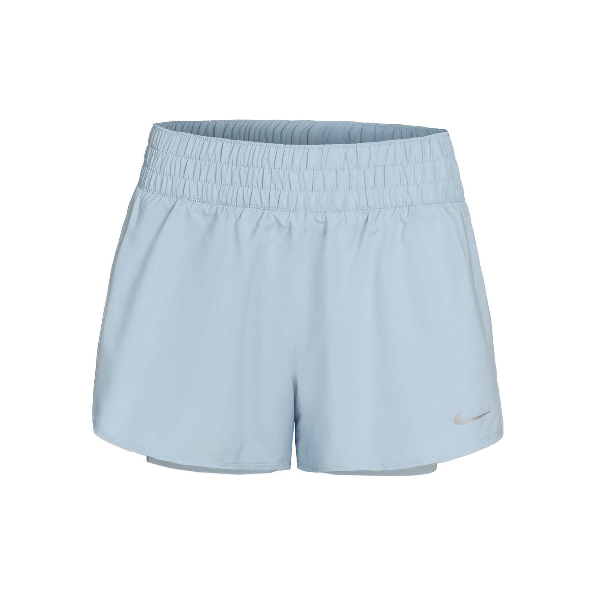 Nike Dri-Fit One Mid Rise 2in1 3in Shorts Mujeres - azul claro,