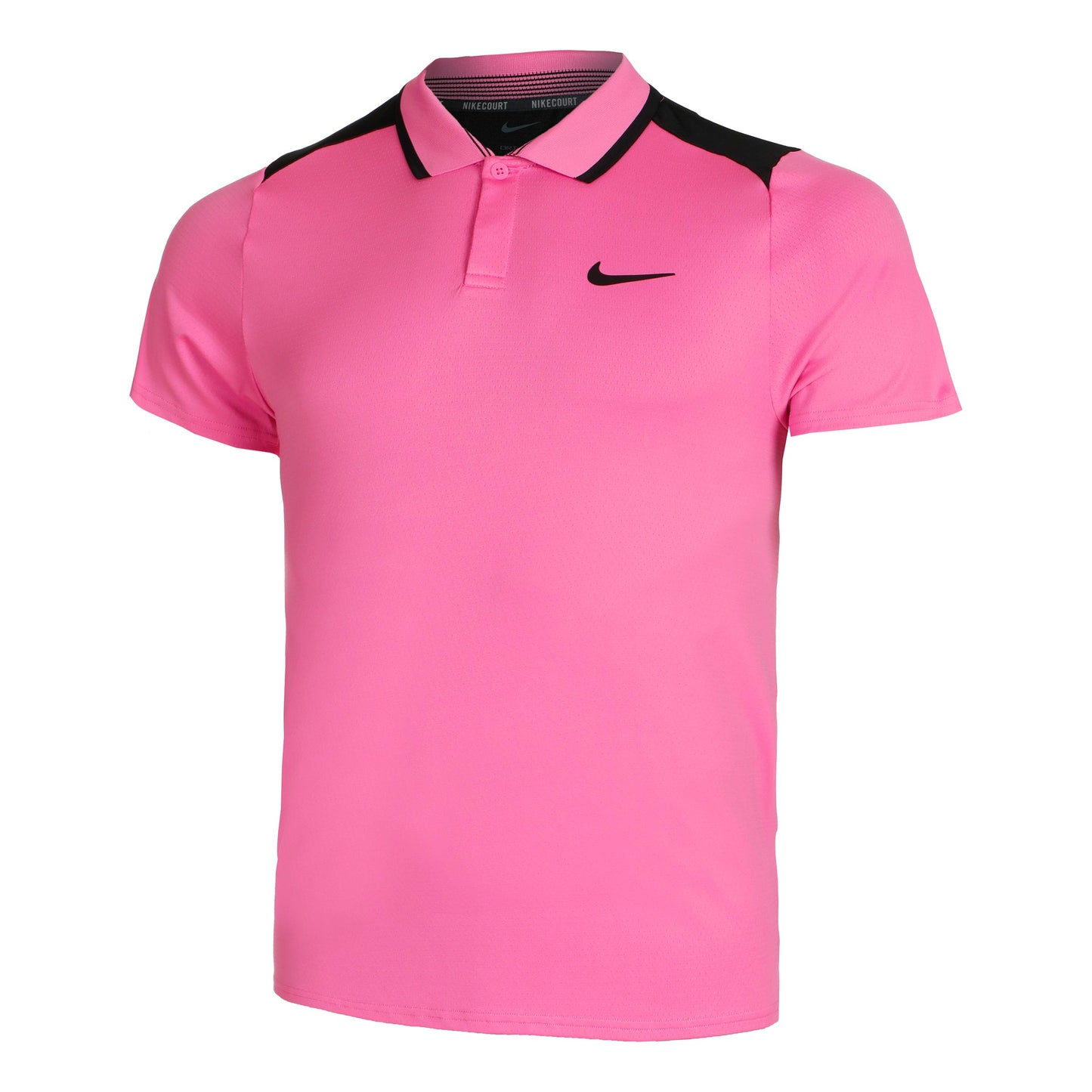 Nike Court Dri-Fit Advantage Polo Hombres - rosa, negro