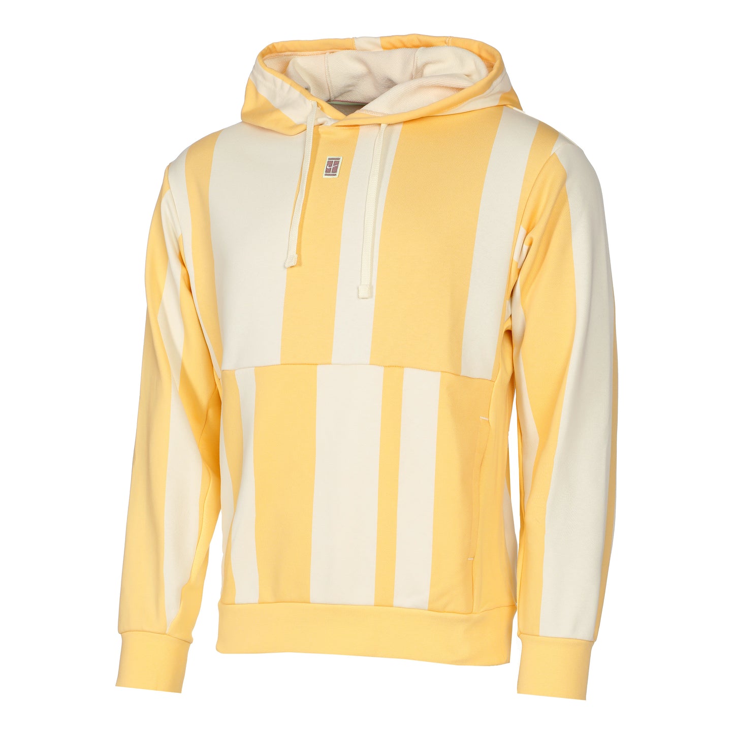 Nike Court Dri-Fit Heritage Fleece Sudadera con capucha Hombres - amarillo oro, crema