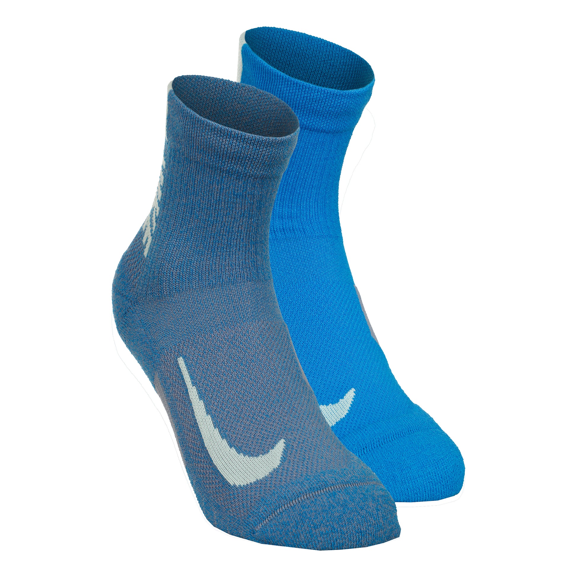 Nike Dri-Fit Multiplier Crew Calcetines de deporte Pack de 2 Unisex - azul,