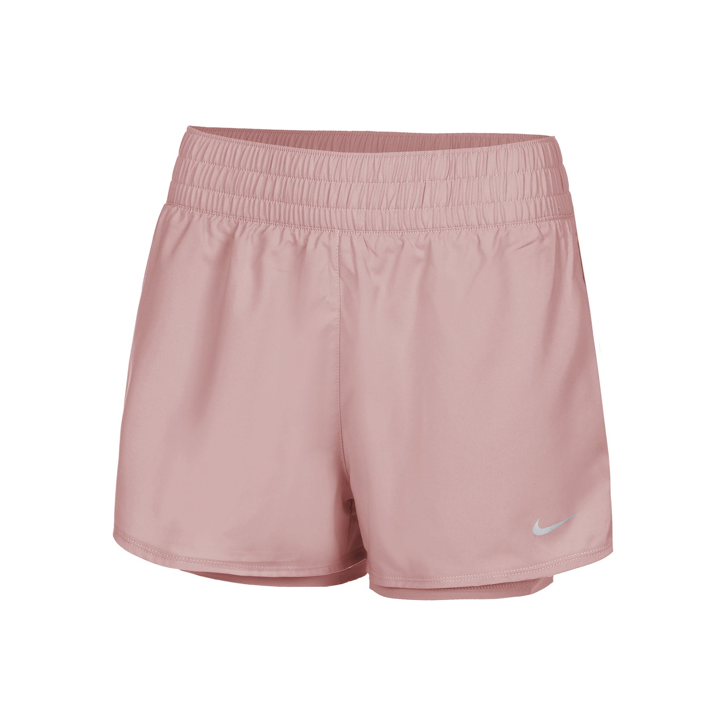 Nike Dri-Fit One High Rise 2in1 3in Shorts Mujeres - rosa viejo